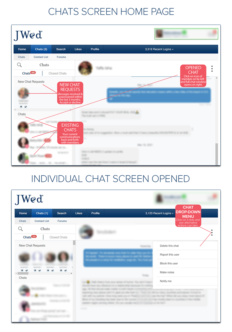 NEW CHATS INTERFACE